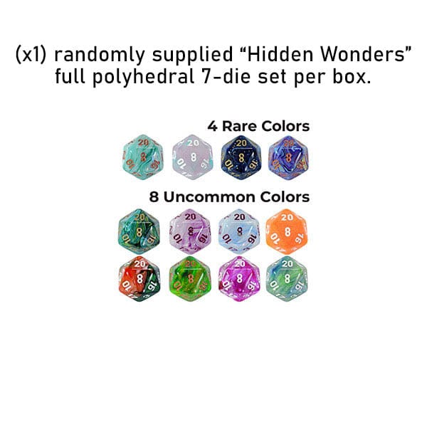 Dice Chessex: Poly 7-Set Hidden Wonders Blind Set