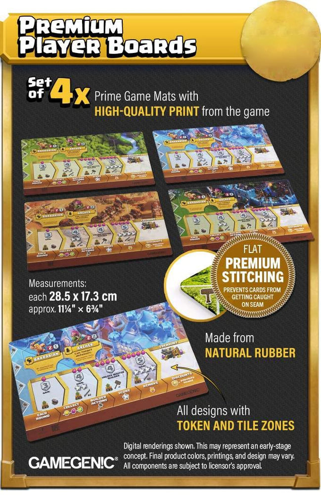 Clash of Clans: Premium Player Board Game Mats