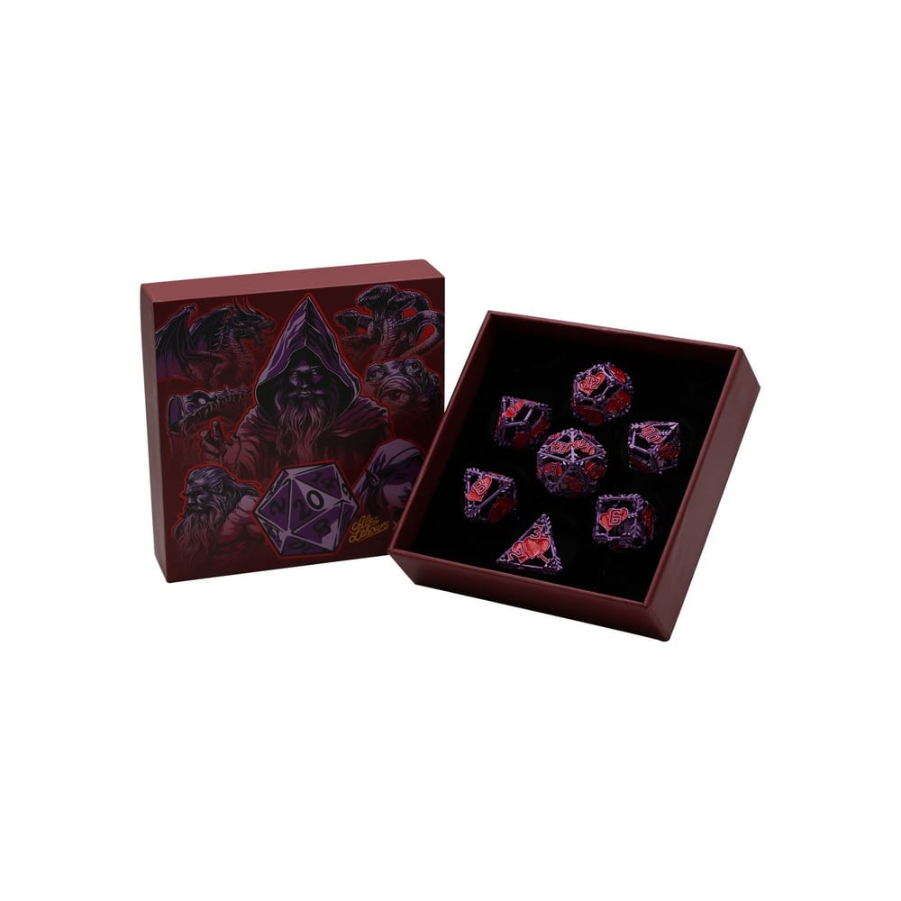 Dice LPG: Poly 7 Set Heart