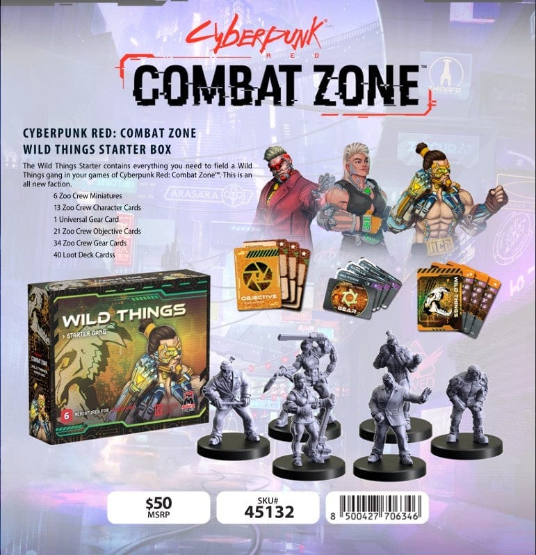 Cyberpunk RED Combat Zone: Wild Things - Starter Gang