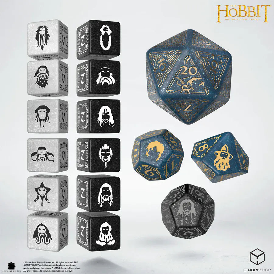 Dice Q-Workshop: TCG Spindown plus Poly 7 set The Hobbit