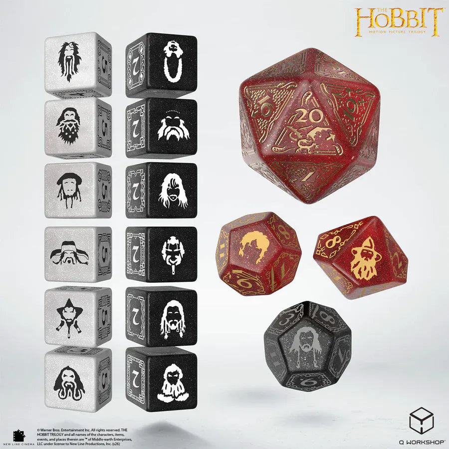 Dice Q-Workshop: TCG Spindown plus Poly 7 set The Hobbit
