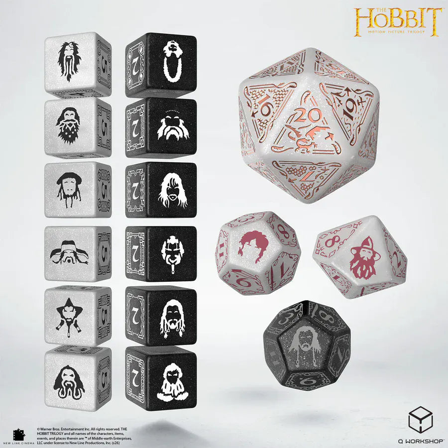 Dice Q-Workshop: TCG Spindown plus Poly 7 set The Hobbit
