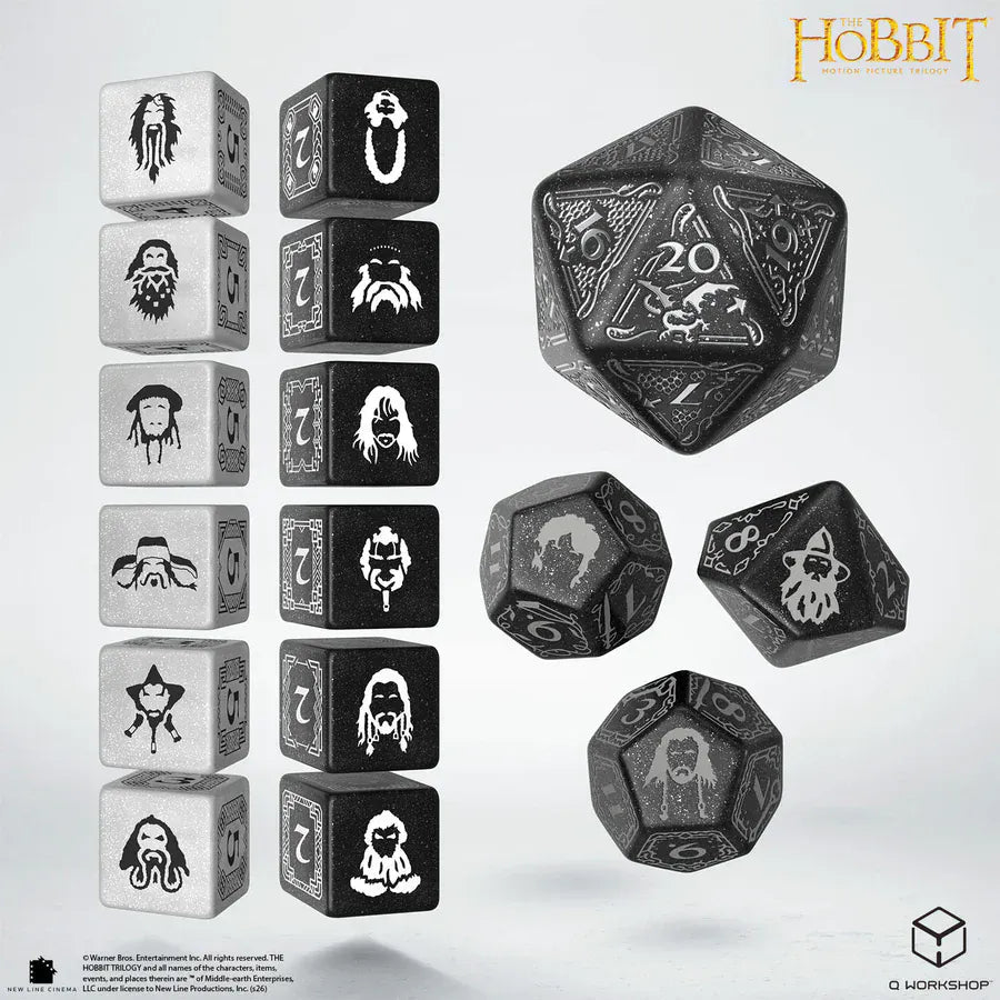 Dice Q-Workshop: TCG Spindown plus Poly 7 set The Hobbit