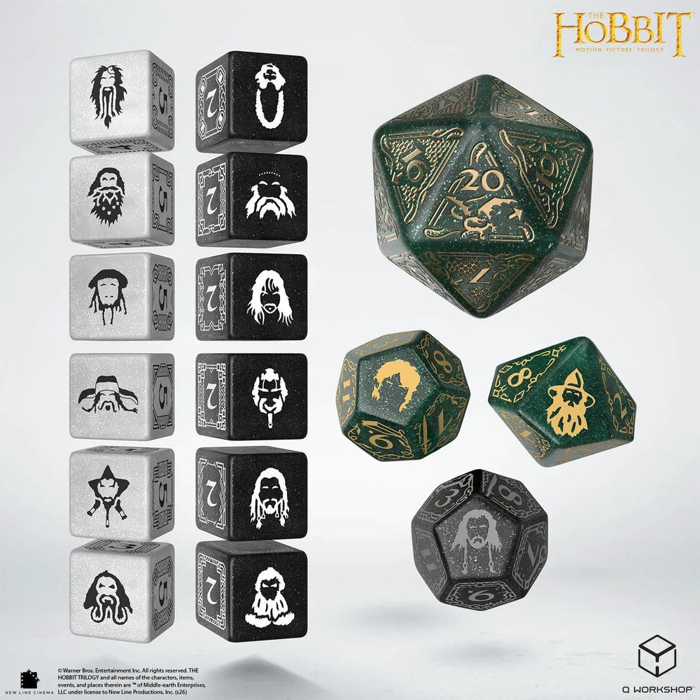Dice Q-Workshop: TCG Spindown plus Poly 7 set The Hobbit