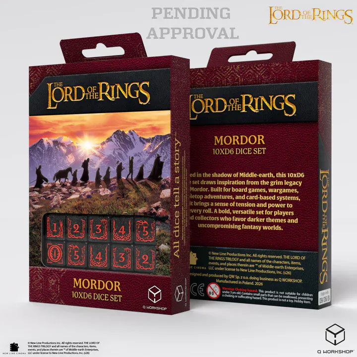 Dice Q-Workshop: d6x10 Set The Lord Of The Rings