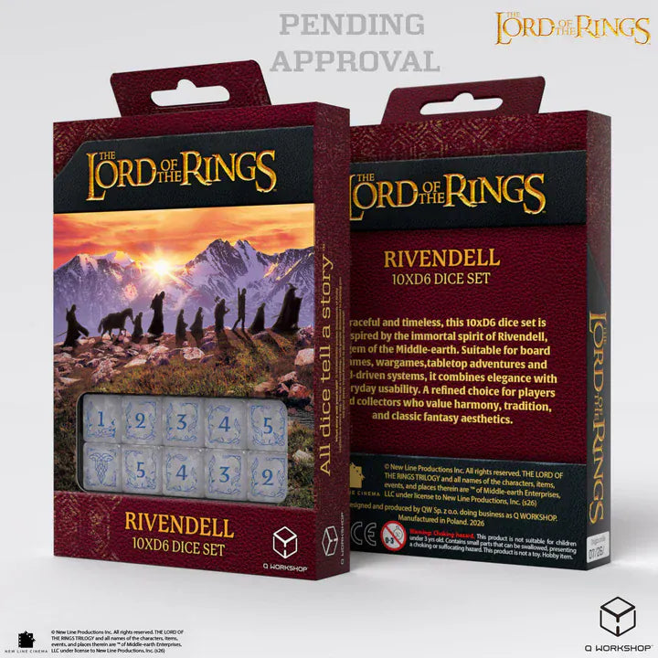 Dice Q-Workshop: d6x10 Set The Lord Of The Rings