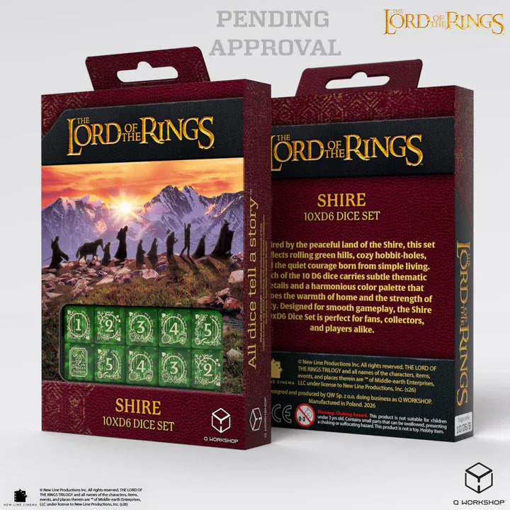 Dice Q-Workshop: d6x10 Set The Lord Of The Rings
