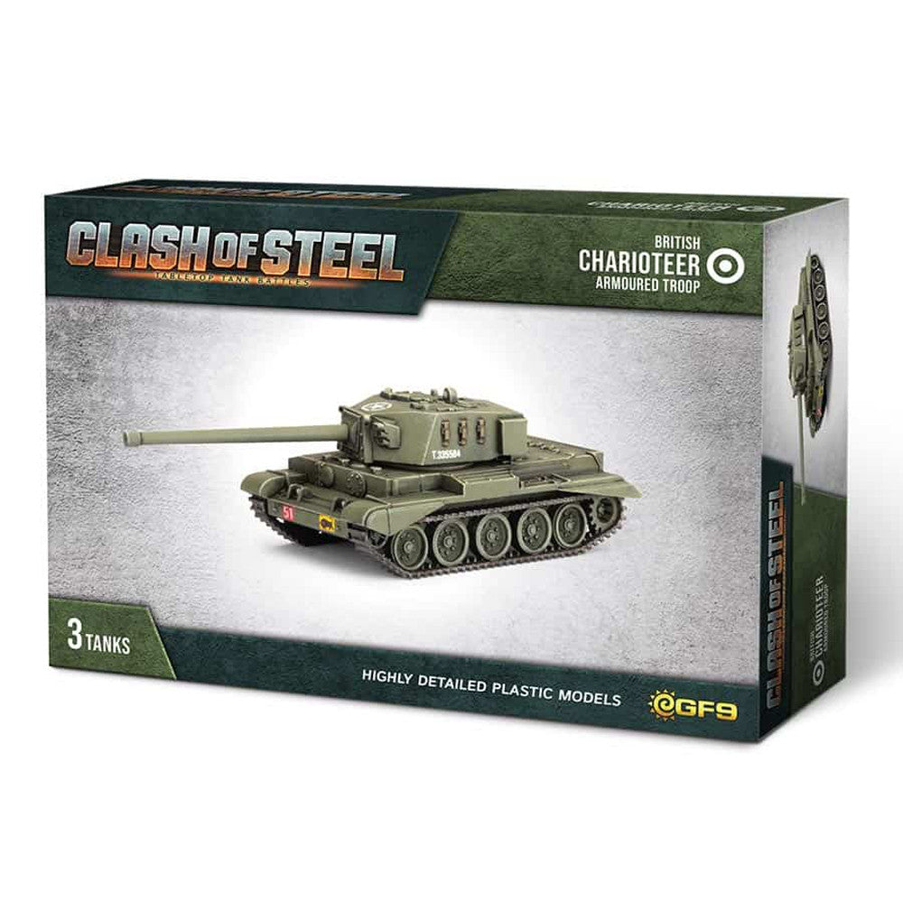 Clash of Steel: British - Charioteer Medium Tank Troop (x3 Plastic)