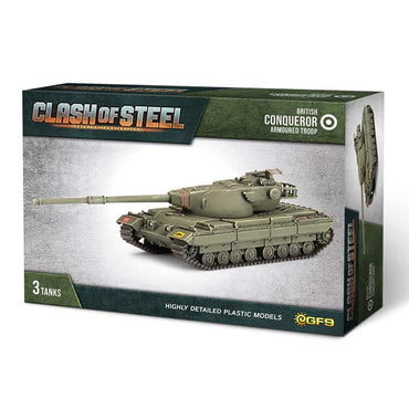 Clash of Steel: British - Conqueror Heavy Tank Troop (x3 Plastic)