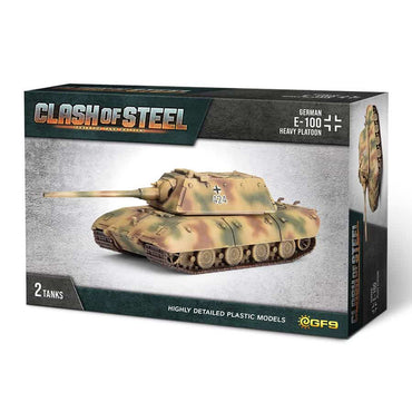 Clash of Steel: German - E-100 Jagdpanzer Heavy Platoon (x2 Plastic)