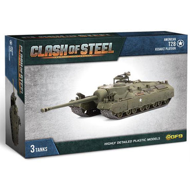 Clash of Steel: American - T28 Assault Tank Platoon (x3 Plastic)