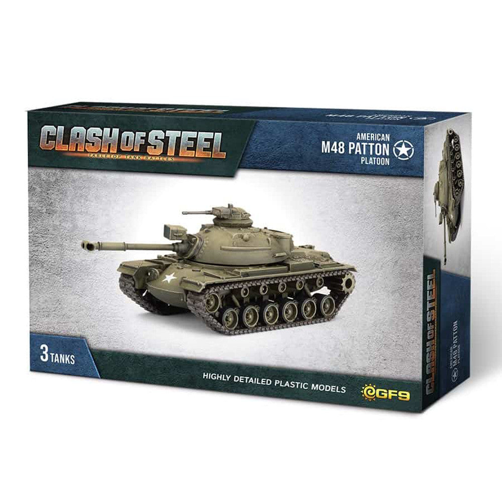 Clash of Steel: American - M48 Medium Tank Platoon (x3 Plastic)