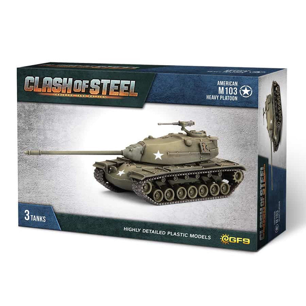 Clash of Steel: American - M103 Heavy Tank Platoon (x3 Plastic)