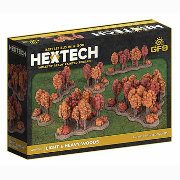 BattleTech Hextech: Woods Light & Heavy (x6 Autumn)