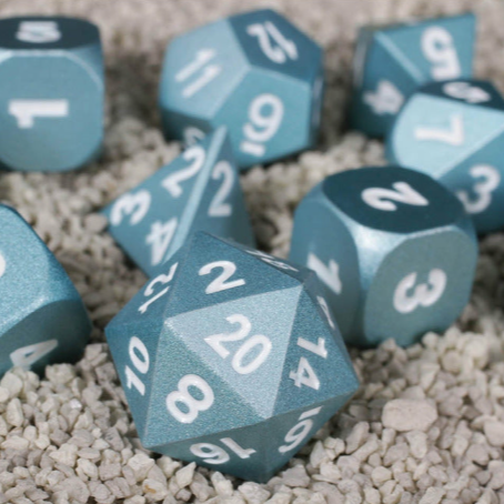 Dice Forged: Poly 10 set Metal
