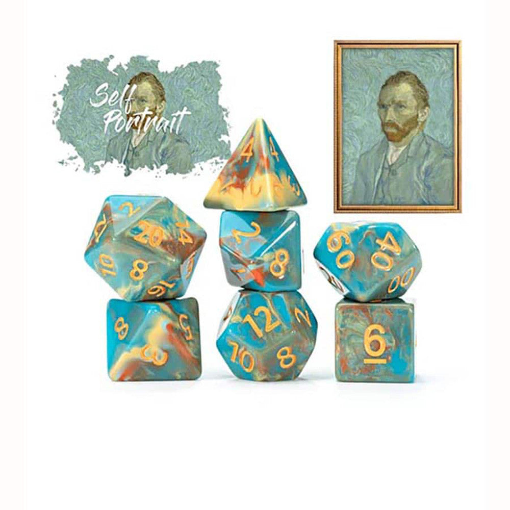 Dice Gate Keeper: Poly 7-Set Van Gogh