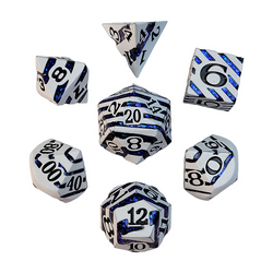 Dice Forged: Poly 7 set Metal Banded