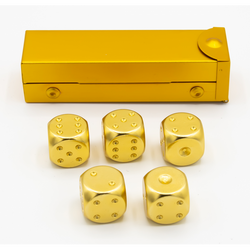 Dice Critical Hit: D06 Set of 5 Metal