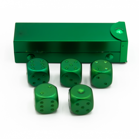 Dice Critical Hit: D06 Set of 5 Metal