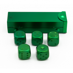 Dice Critical Hit: D06 Set of 5 Metal