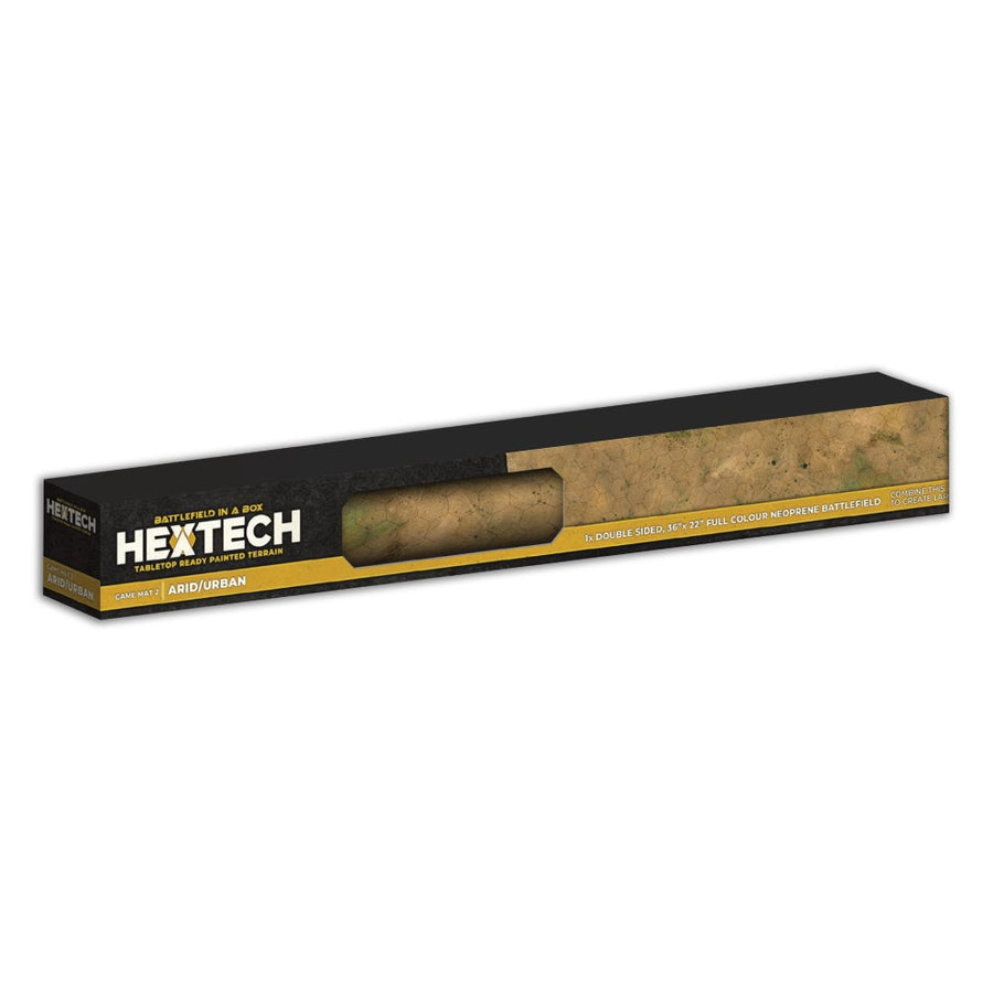 BattleTech Terrain Hextech: Game Mat 2 - 36in x 22in Double Sided (Arid/Urban)