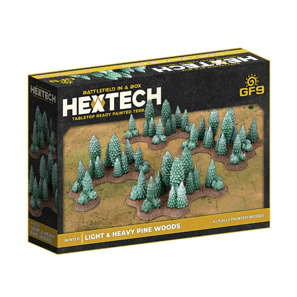 BattleTech Hextech: Woods Light & Heavy Winter (x4 new bases)