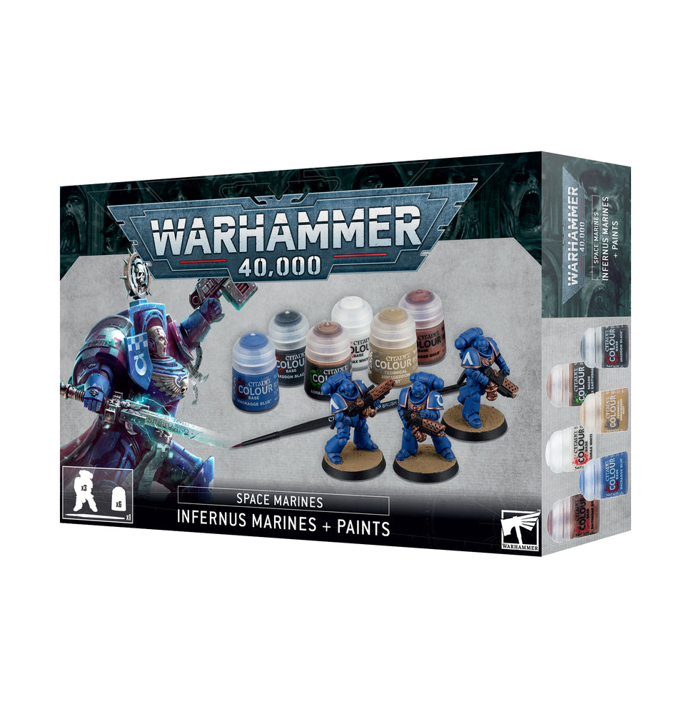 Warhammer 40K Space Marines: Infernus Marines + Paint Set