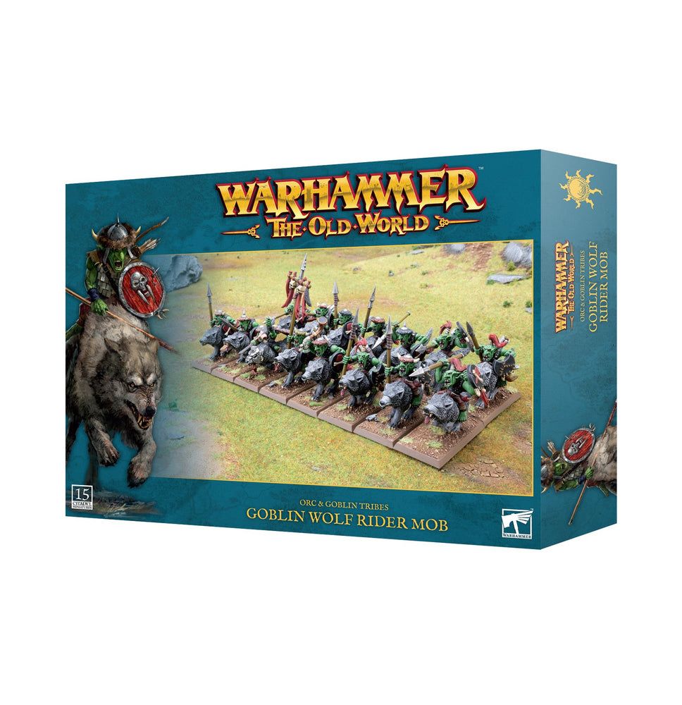 Warhammer The Old World Orc & Goblin Tribes: Goblin Wolf Rider Mob