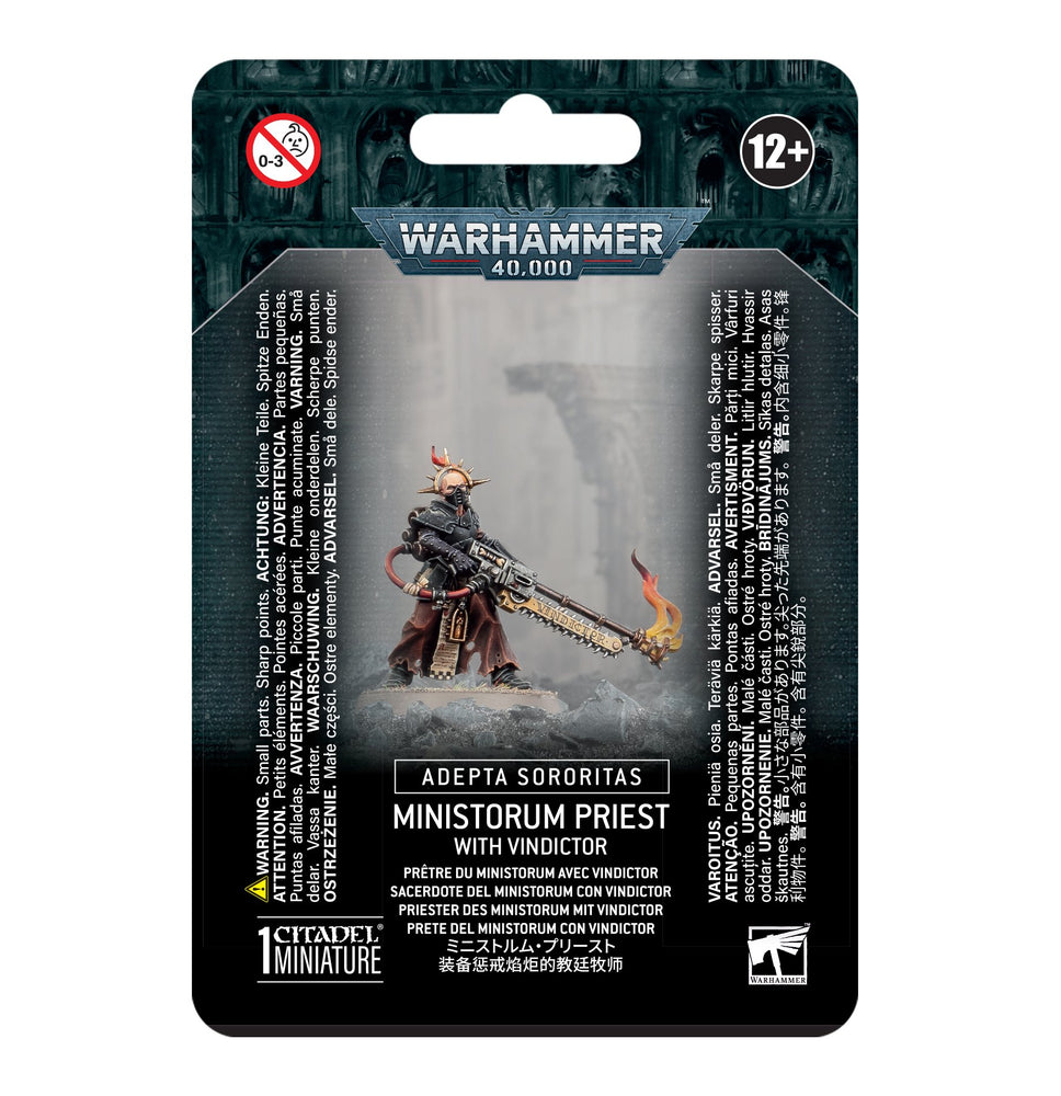 Warhammer 40K Adepta Sororitas: Ministorum Priest With Vindictor
