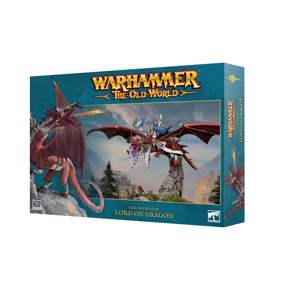 Warhammer The Old World High Elf Realms: High Elf Lord on Dragon