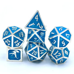 Dice Hymgho Poly 7 Set: Draconis Solid Metal