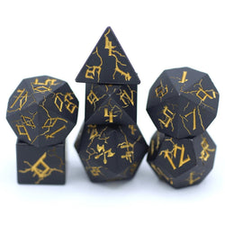 Dice Hymgho Poly 7 Set: Barbarian Solid Metal