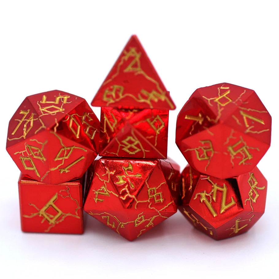 Dice Hymgho Poly 7 Set: Barbarian Solid Metal
