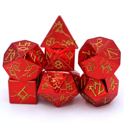 Dice Hymgho Poly 7 Set: Barbarian Solid Metal