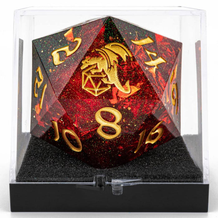 Dice Hymgho d20: 55mm Sharp Edged Resin