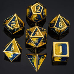 Dice Hymgho Poly 7 Set: Draconis Solid Metal