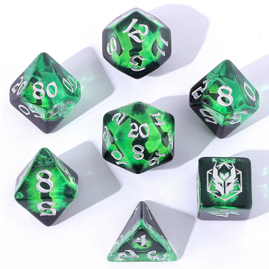 Dice Hymgho: Poly 7 set Wyrmforged