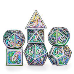 Dice Hymgho Poly 7 Set: Dragon Solid Metal