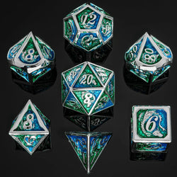 Dice Hymgho Poly 7 Set: Dragon Solid Metal