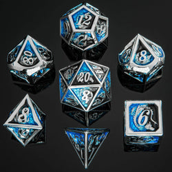 Dice Hymgho Poly 7 Set: Dragon Solid Metal