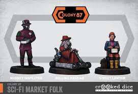 Mini Crooked Sci-Fi: Colony 87: Sci-Fi Market Folk (3)