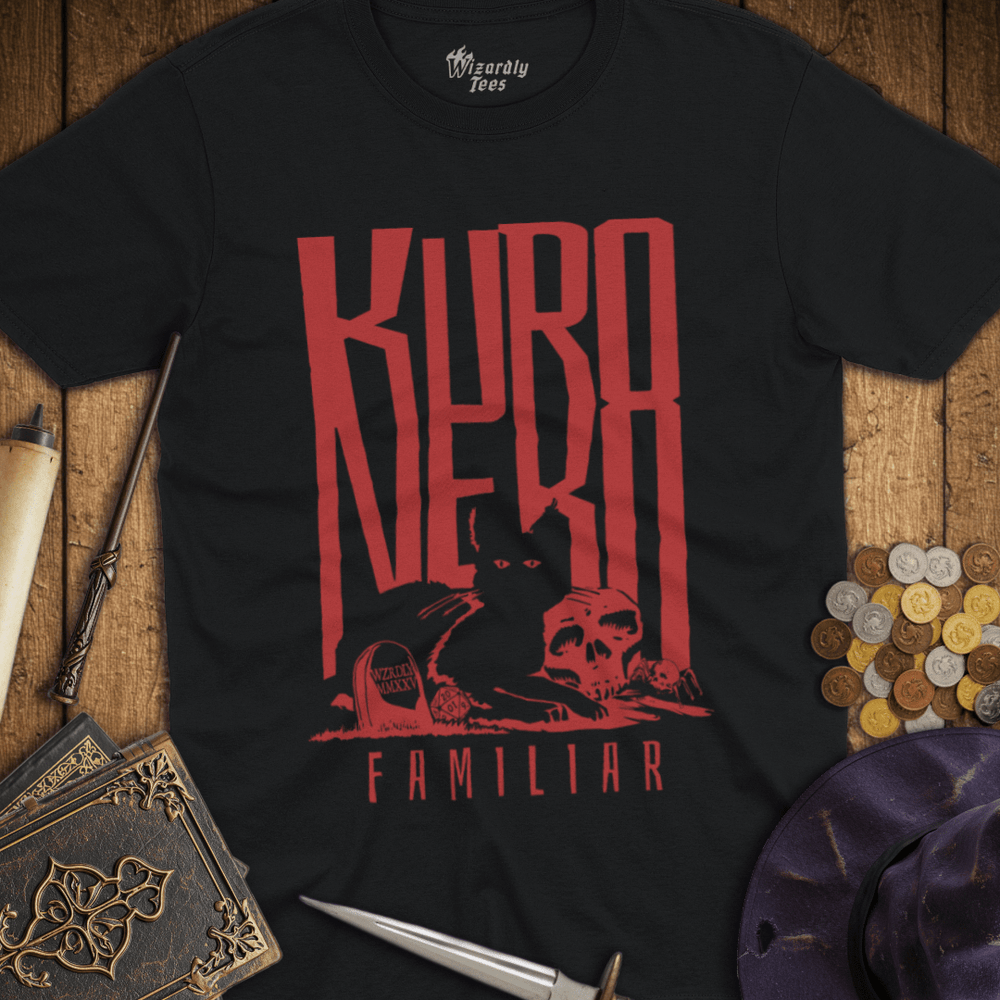 T-Shirt Wizardly: Kuro Neko Familiar