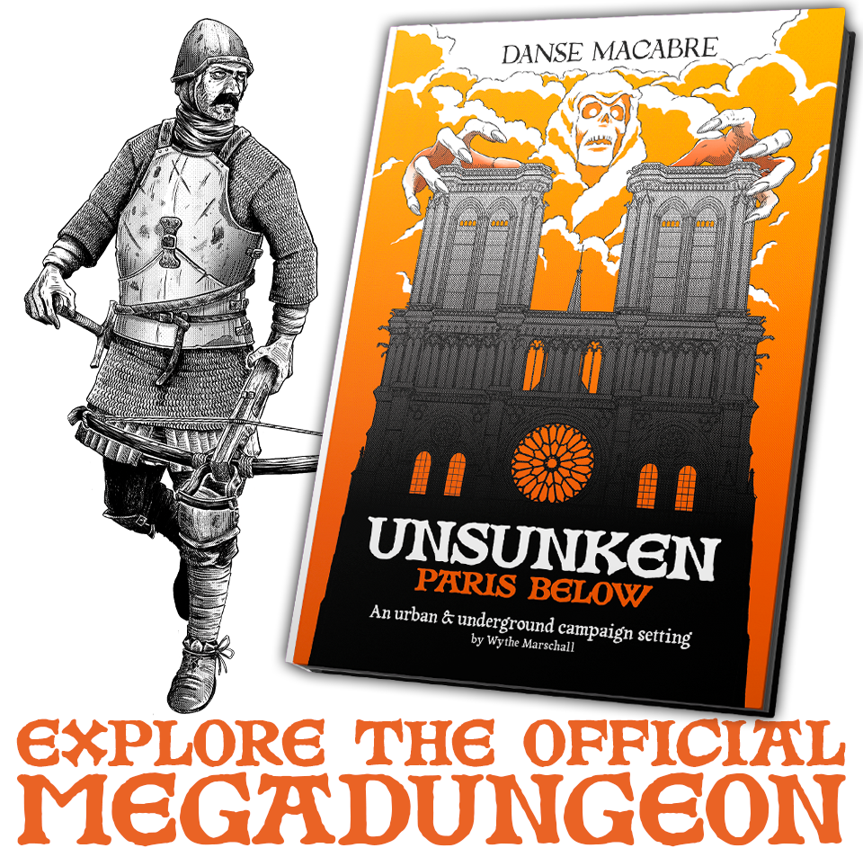 Danse Macabre: Unsunken: Paris Below – AN Urban & Underground Campaign Setting For Danse Macabre: Me