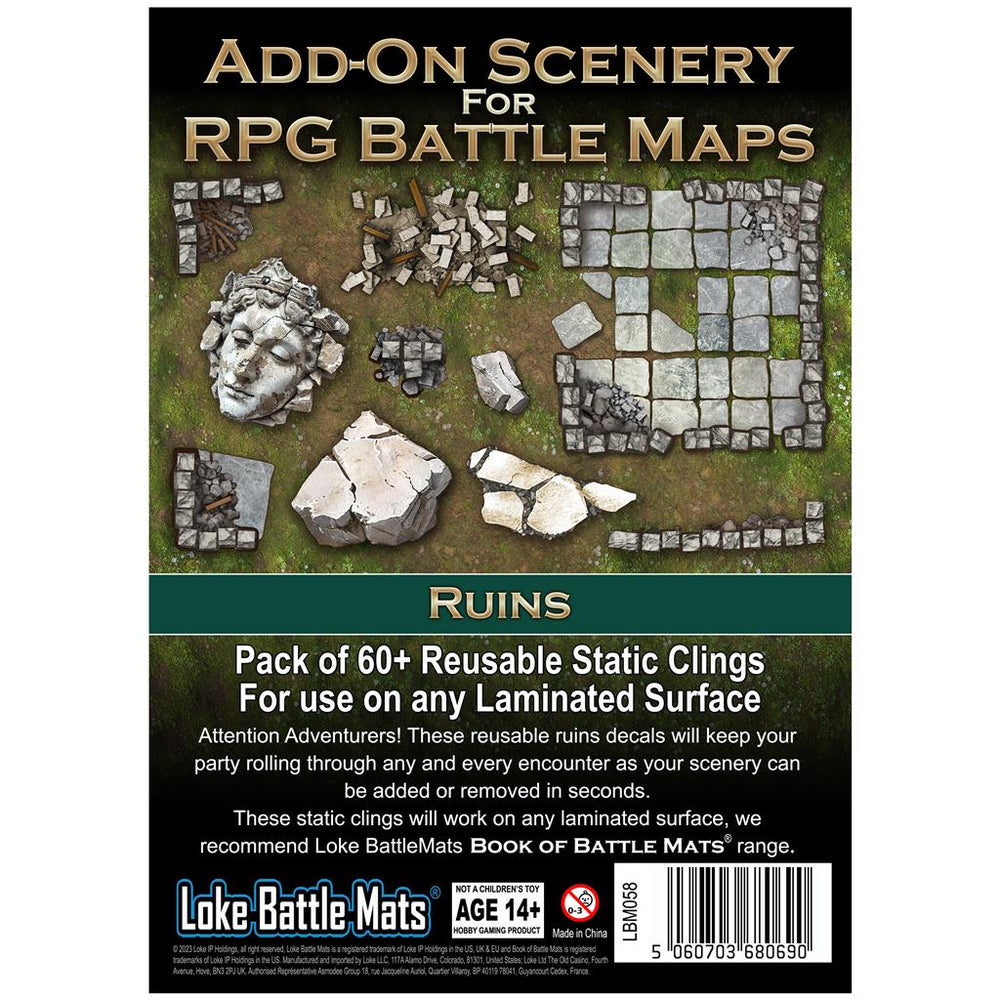 Battlemat Loke: Add On Scenery For RPG Maps Ruins