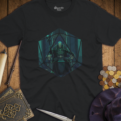T-Shirt Wizardly: Lich King D20 Hexagon