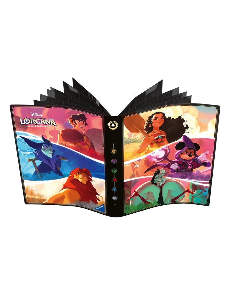Disney Lorcana Porfolio: Set 5 (Aladdin, Malificent, Simba, Moana, Mickey, Cruella de Vil)