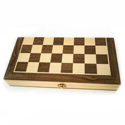 Wooden Folding Chess/Checkers/Backgammon Set 35 CM