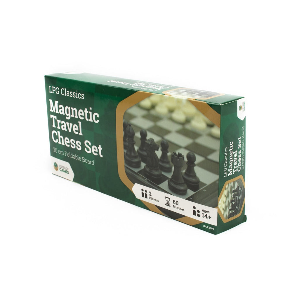 Chess Set LPG Classics: Plastic Magnetic Travel  - 20 cm Foldable Board