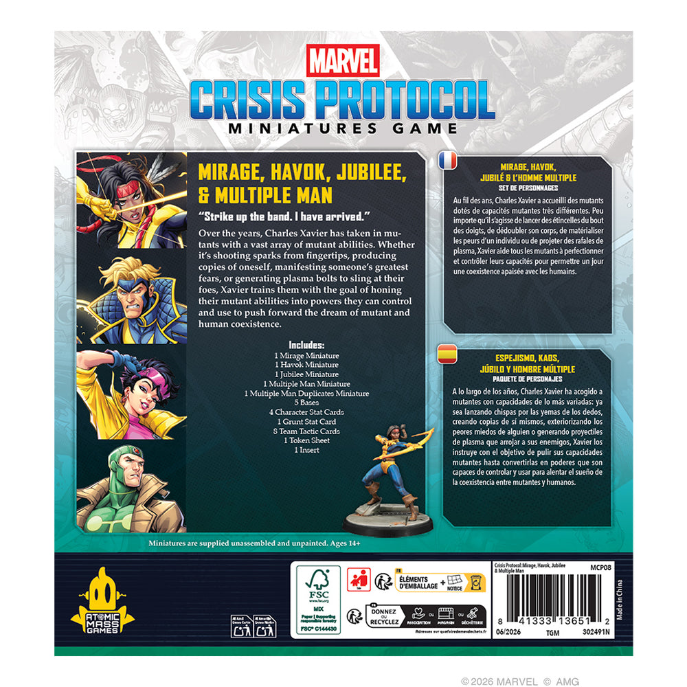 Marvel Crisis Protocol: Hero Mirage, Havok, Jubilee & Multiple Man
